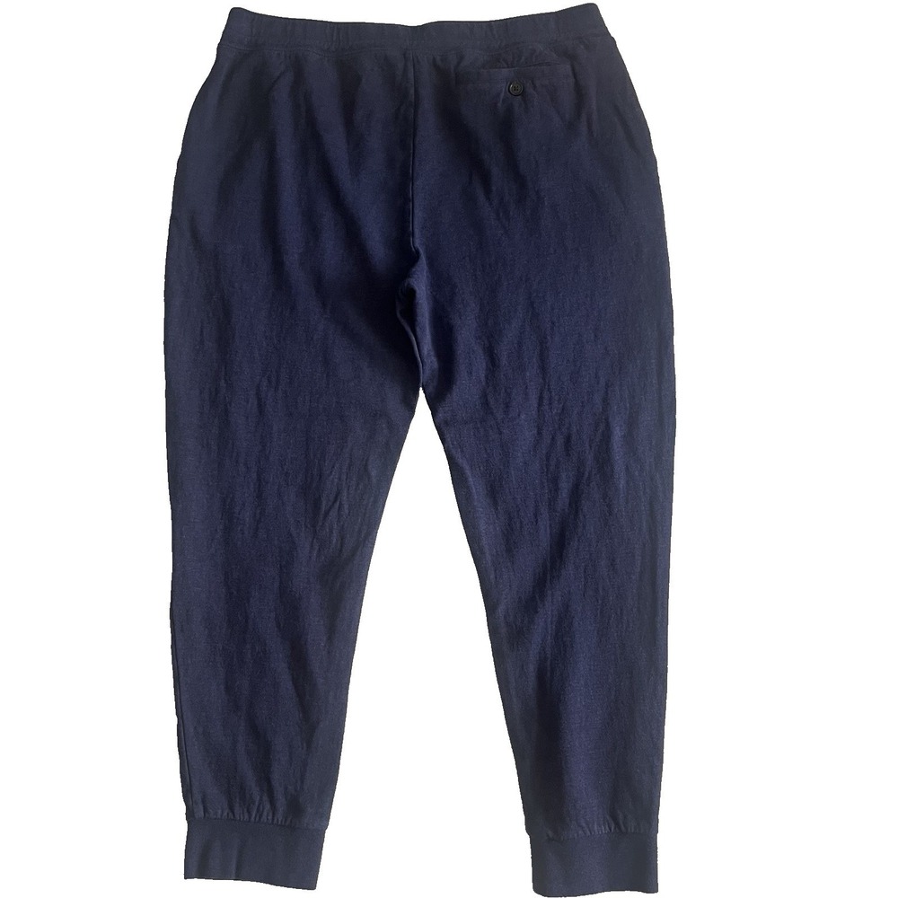 Polo Ralph Lauren Joggers Mens XL Navy Blue Cotton Blend Casual Loungewear Cozy